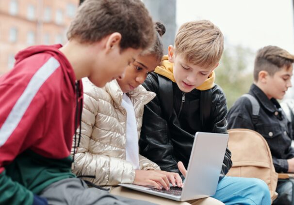 Children using Laptop